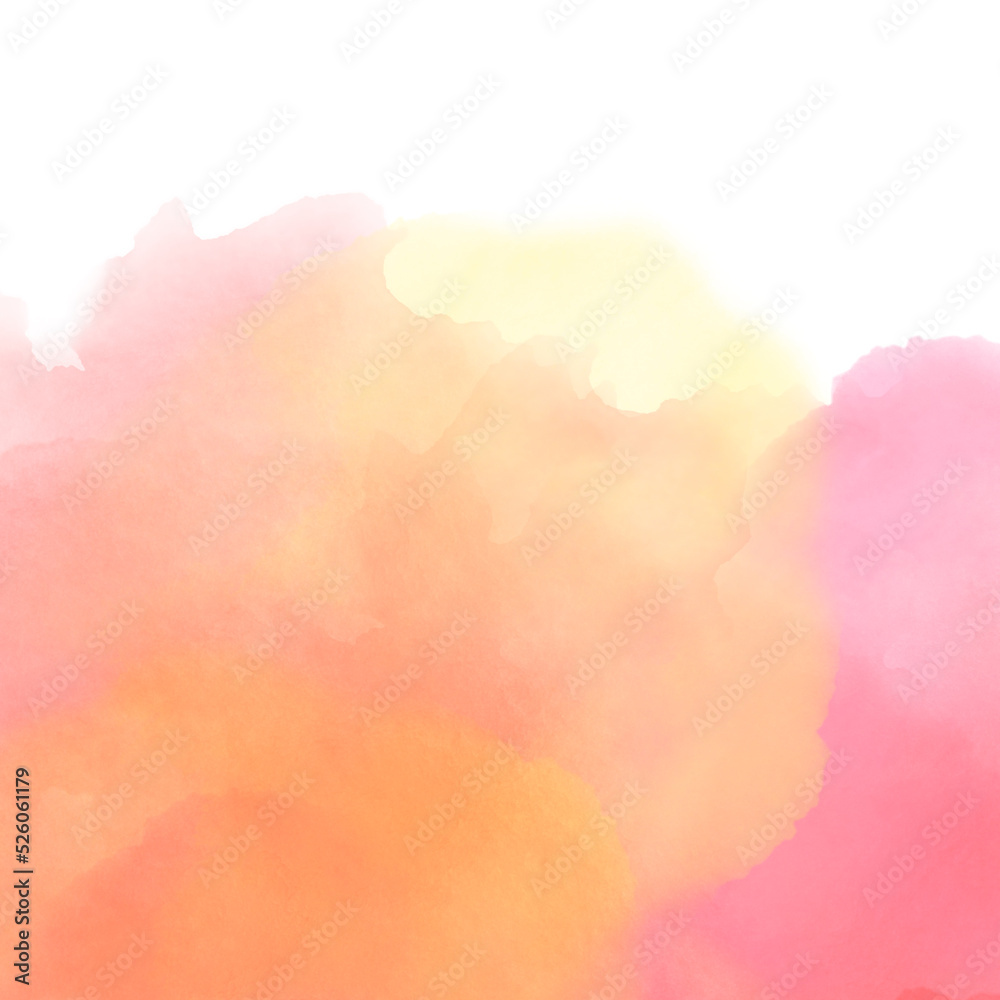 Yellow pink airy delicate watercolor background Yellow pink airy delicate watercolor background
