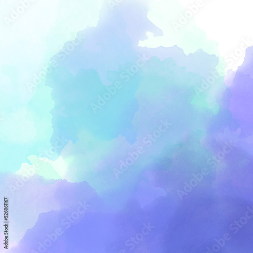 blue air delicate watercolor background