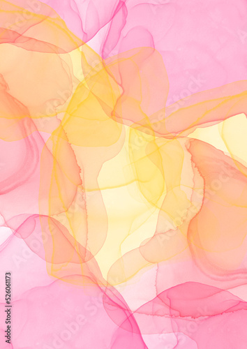 yellow alcohol ink background