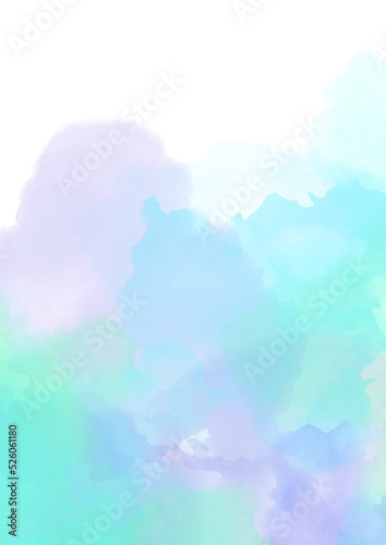 blue air delicate watercolor background