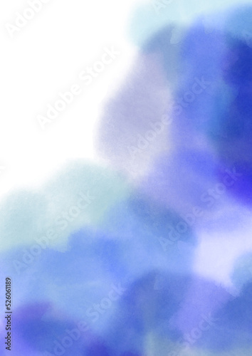blue air delicate watercolor background