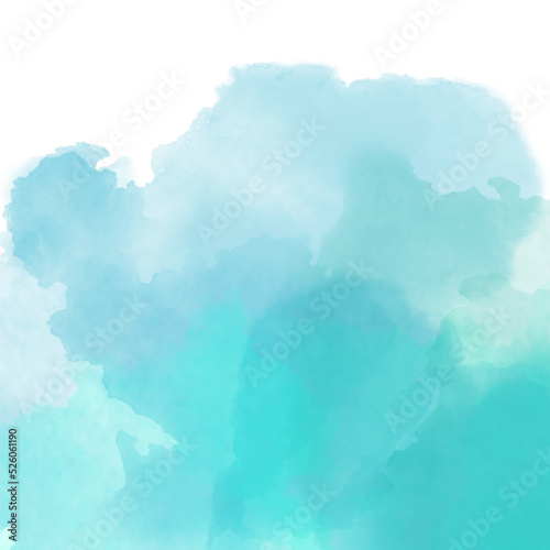 blue air delicate watercolor background