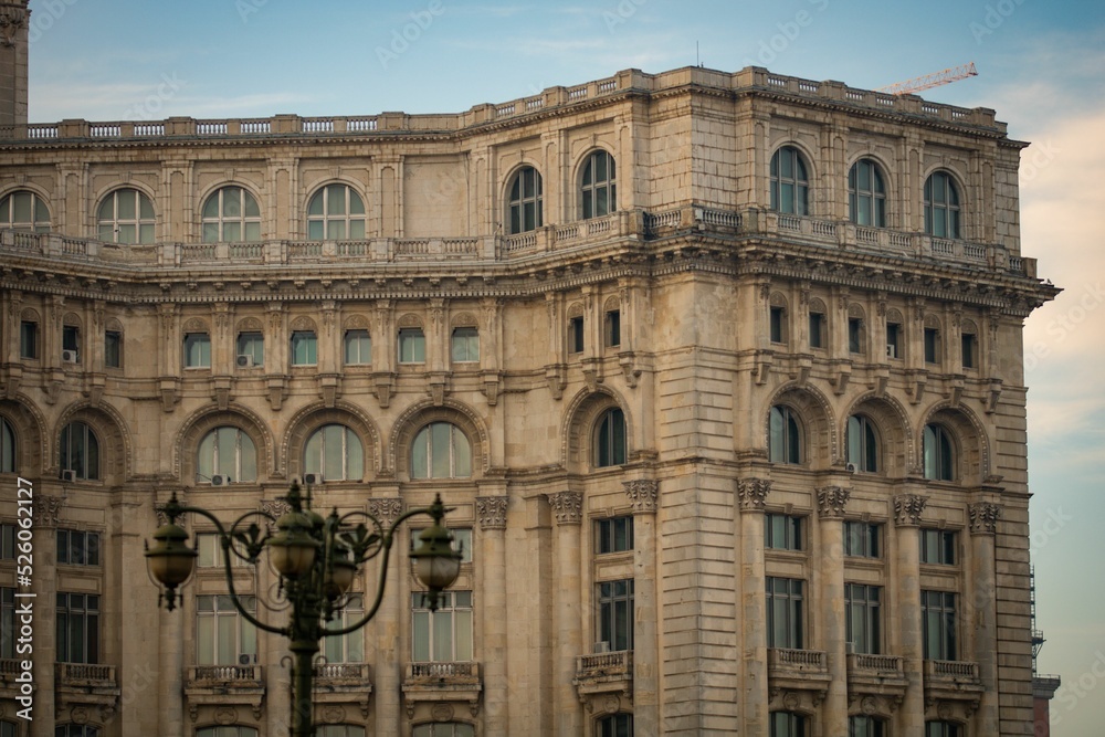 Obraz na płótnie Palace of Parliament (Palatul Parlamentului) in Bucharest, capital of Romania w salonie