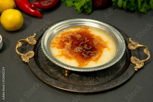 Traditional Turkish Soup Kelle Paca stock photo stock photo
