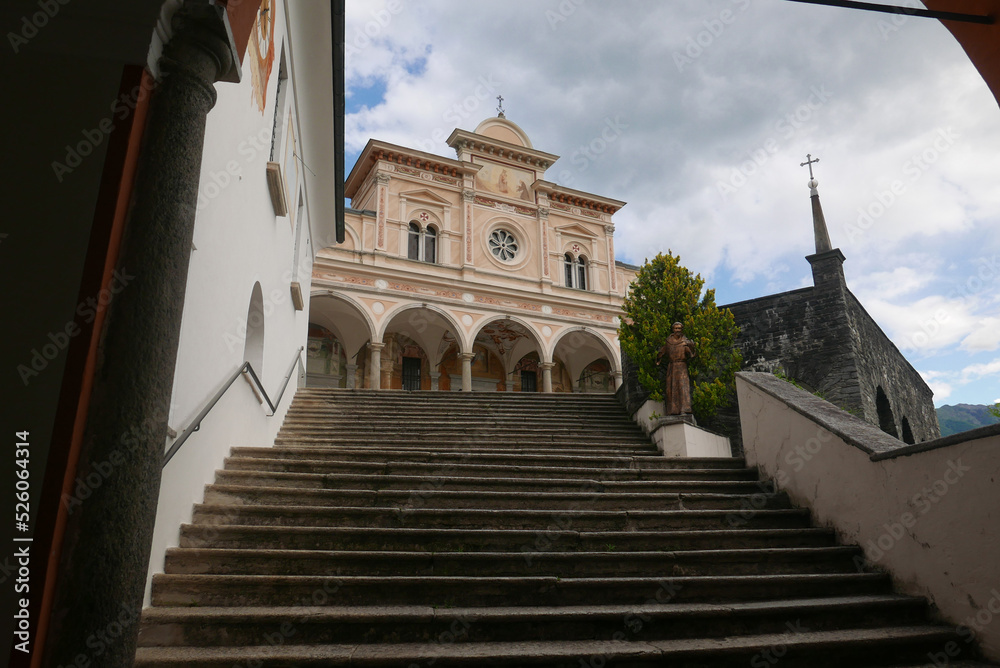 The Madonna del Sasso Swiss ancient church