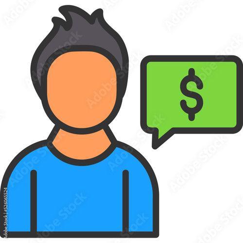 Male Financial Advisor Icon