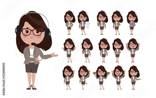 Call center and customer service character