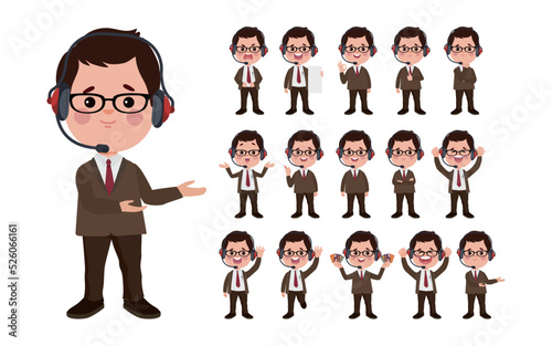 Call center and customer service character