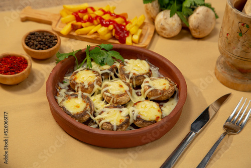 Mushrooms stuffed with cheese on stew stock photo
Cheddar Cheese, Edible Mushroom, Appetizer, Baked, Beef Stew