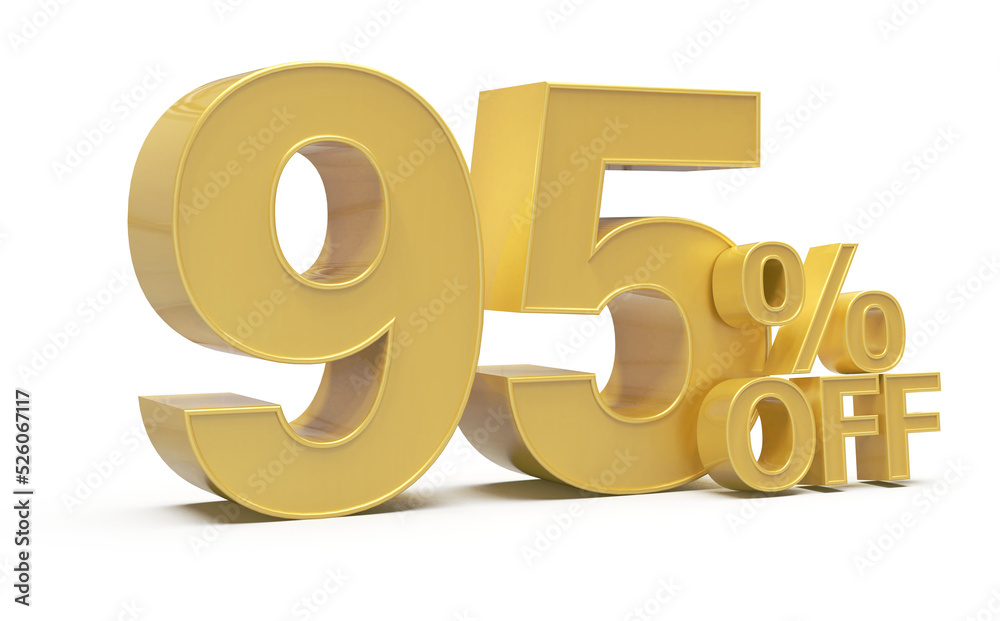 Sale 95 percent off number gold 3d Sale 95 percent off number gold 3d