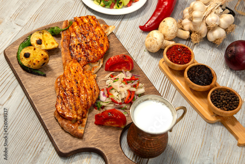 Grilled chicken fillet meat stock photo
Chicken Breast, Chicken Meat, White Background, Plate, Fillet