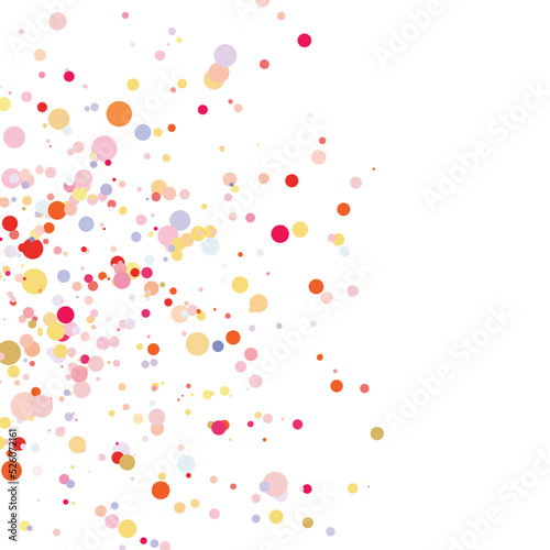 Fototapeta Naklejka Na Ścianę i Meble -  Light multicolor background, colorful vector texture with circles. Splash effect banner. Glitter silver dot abstract illustration with blurred drops of rain. Pattern for web page, banner,poster, card
