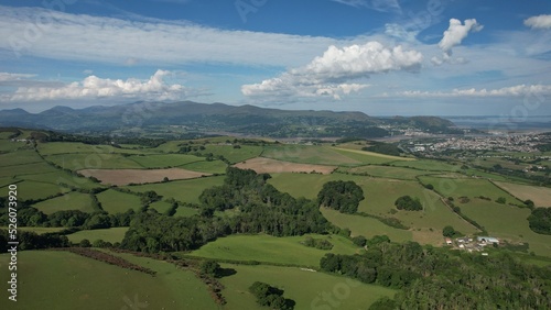 Colwyn Bay landscape, seen from 5 miles inland