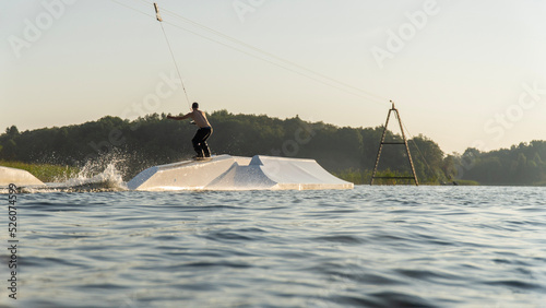 Wakeboard in the morning