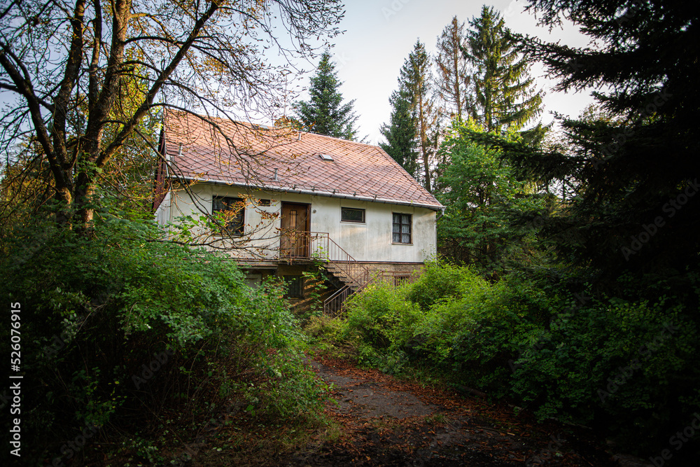Abandoned and defunct house in the middle of forests. Abandoned and defunct house in the middle of forests.