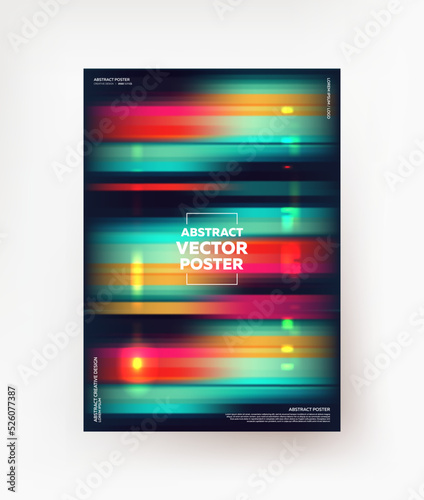 Neon, blurred background with highlights. Vector.