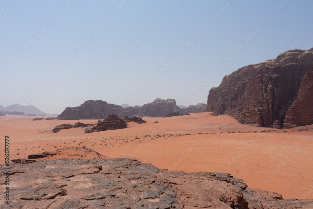Fototapeta premium Wadi Rum Desert in Petra, Jordan