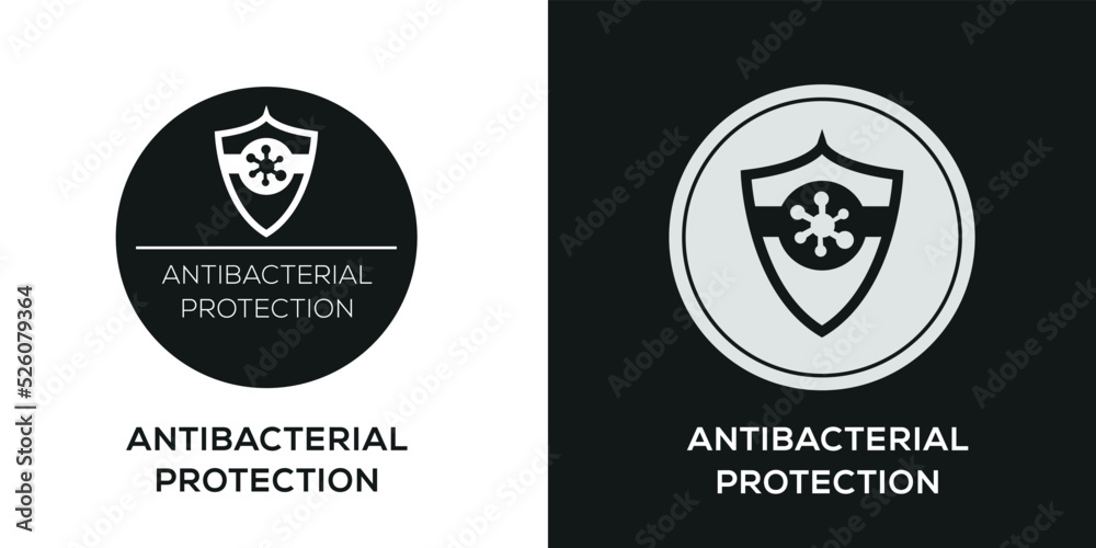 Obraz premium Creative (Antibacterial Protection) Icon, Vector sign.