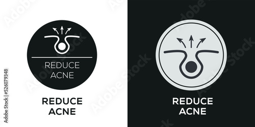 Creative (Reduce acne) Icon, Vector sign.