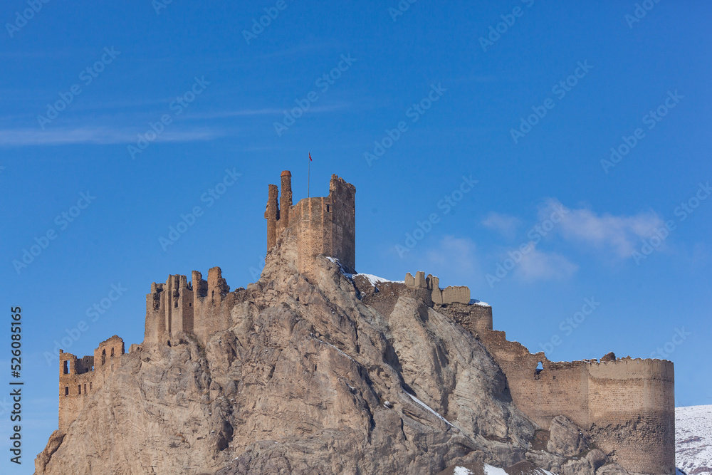 Hosap Castle in the Winter Season, Van Province, Turkey