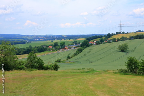 The rural landscape near dresden in saxony