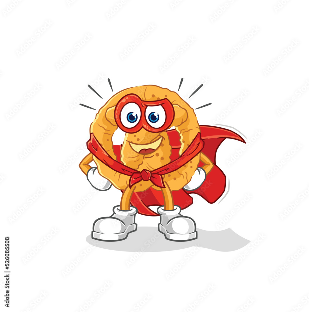 pretzel heroes vector. cartoon character