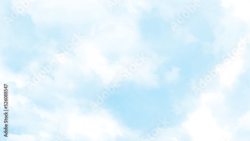Soft blue sky with cloud