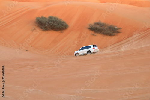 Fototapeta Naklejka Na Ścianę i Meble -  SUV tour at the Wahiba Sands, Sultanate of Oman