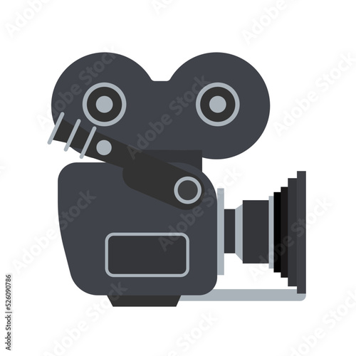 Movie camera emoji vector