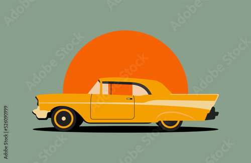 Classic american retro car