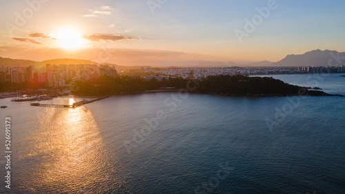 Sunset over the Vitória City