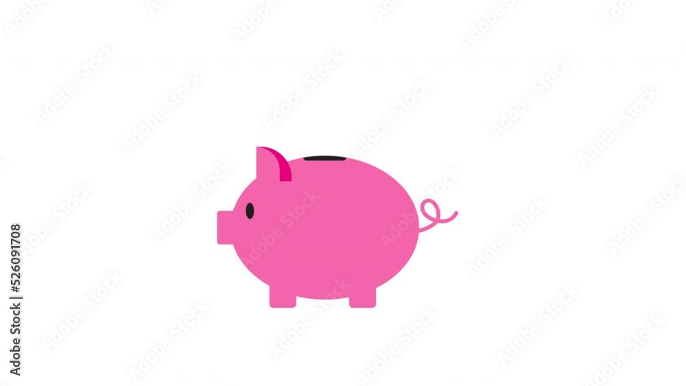 An animation of saving money in piggyback with motion array and flying love effect. An animation of saving money in piggyback with motion array and flying love effect.