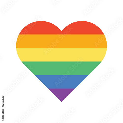 Free Download Lgbt rainbow flag heart icon. Lgbtq colorful vector symbol. - GFXLoad