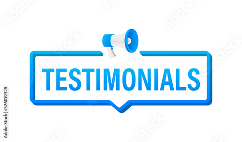 Web testimonial icon design element. Vector illustration.