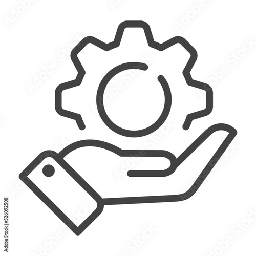 Service Thin Line Icon. Outline Icon. Editable Stroke.