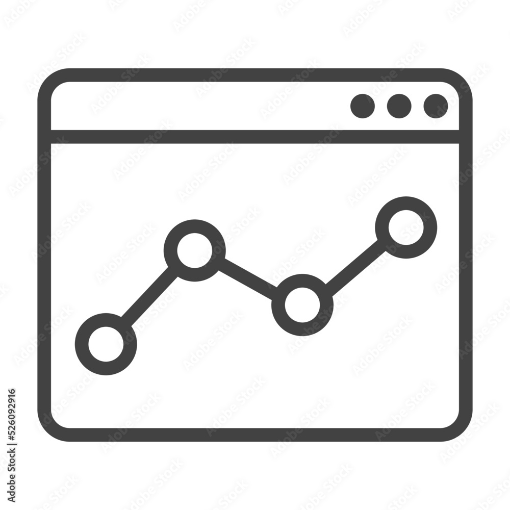 Seo monitoring Thin Line Icon. Outline Icon. Editable Stroke. Seo monitoring Thin Line Icon. Outline Icon. Editable Stroke.