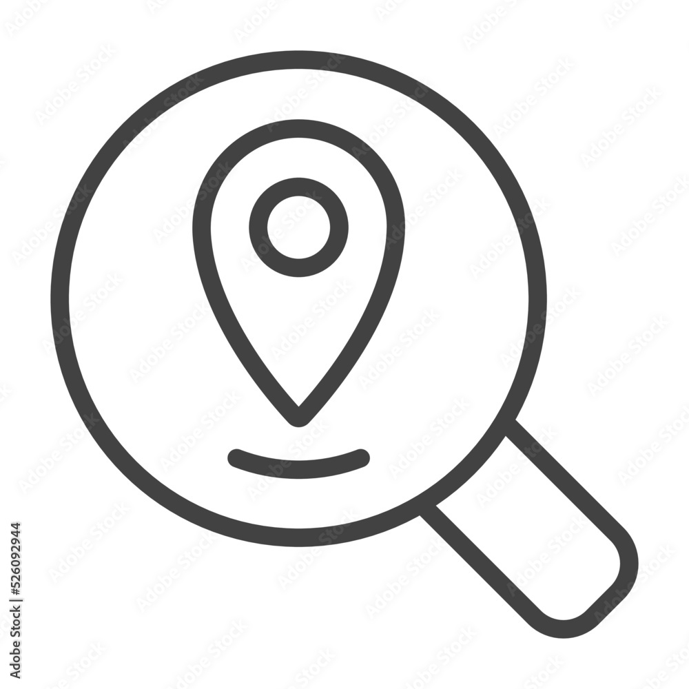 Local seo Thin Line Icon. Outline Icon. Editable Stroke. Local seo Thin Line Icon. Outline Icon. Editable Stroke.