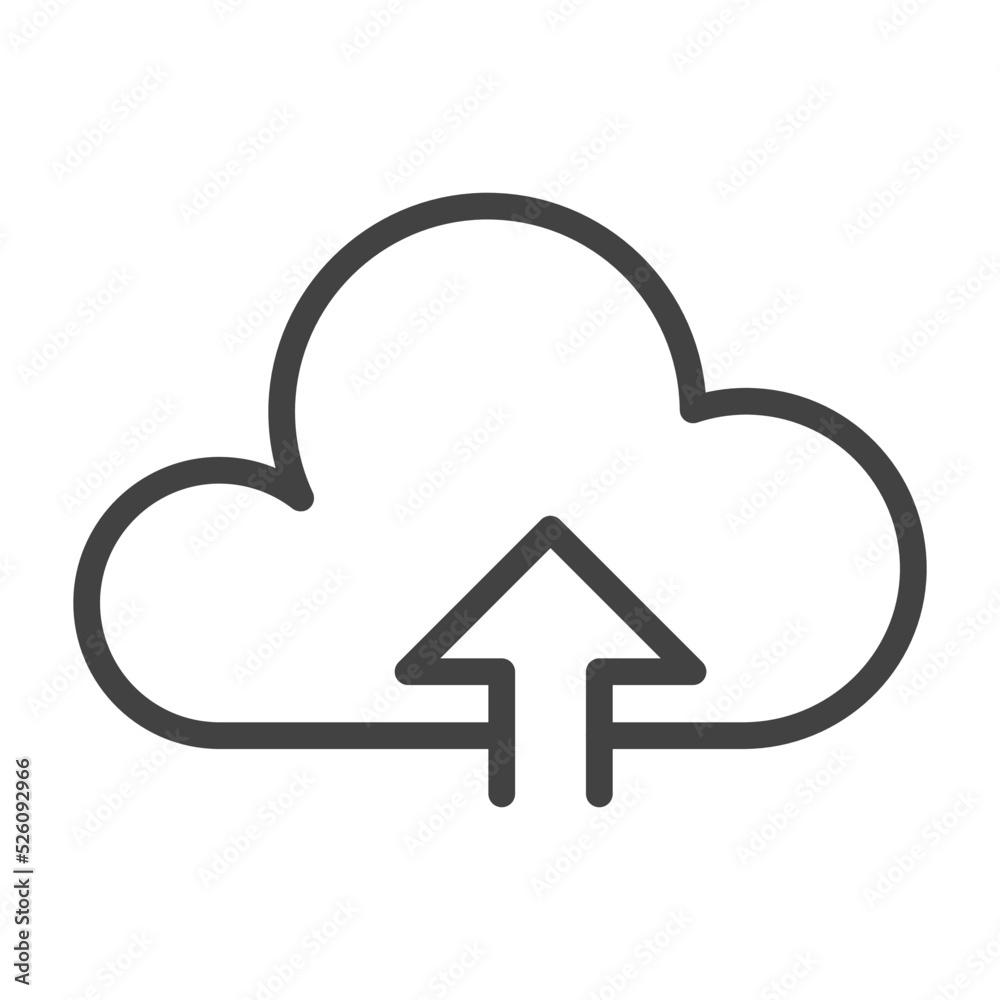 Data upload Thin Line Icon. Outline Icon. Editable Stroke. Data upload Thin Line Icon. Outline Icon. Editable Stroke.