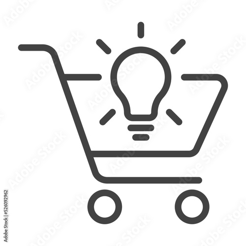 E-commerce Solution Thin Line Icon. Outline Icon. Editable Stroke.