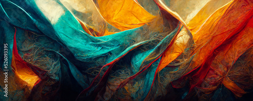 Abstract painting color texture. Modern futuristic pattern, loseup of the painting. Colorful background