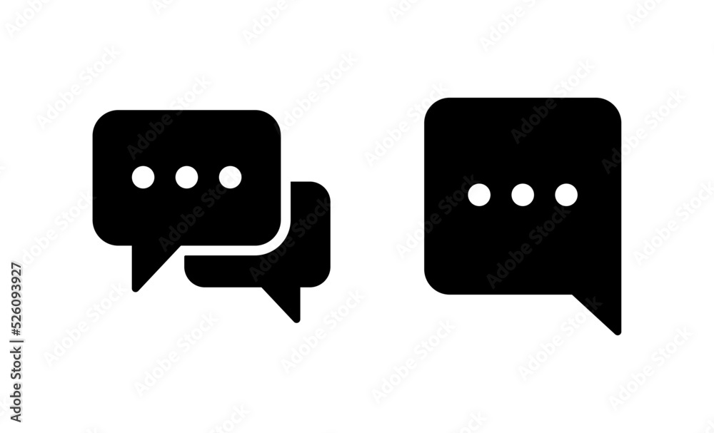 Chat icon vector. speech bubble sign and symbol. comment icon. message Chat icon vector. speech bubble sign and symbol. comment icon. message