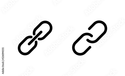 Link icon vector. Hyperlink chain sign and symbol