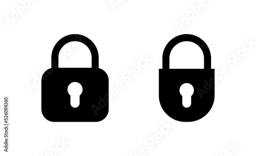 Lock icon vector. Padlock sign and symbol. Encryption icon. Security symbol