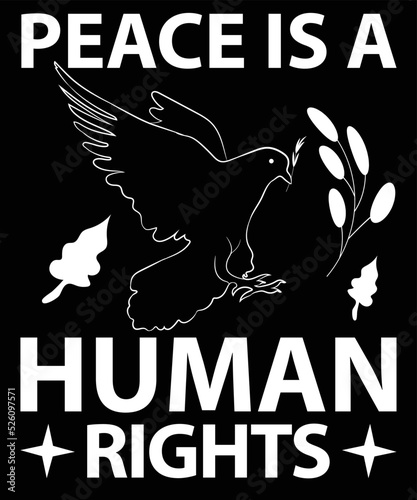 Peach Is A Human Rights T-Shirt Design