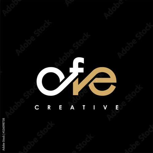OFE Letter Initial Logo Design Template Vector Illustration