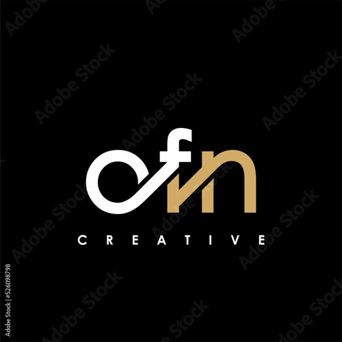 OFN Letter Initial Logo Design Template Vector Illustration photo