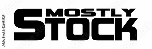 MOSTLY STOCK, Car Sticker, Decal, Vinyl, Label