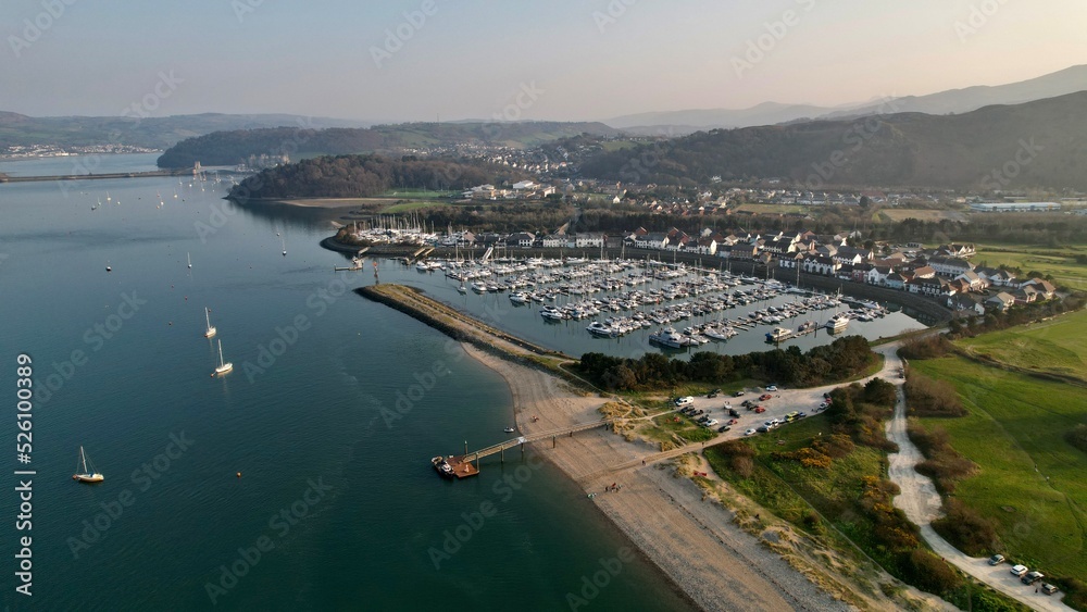 Conwy Estuary and Marina, Conwy, North Wales, UK
