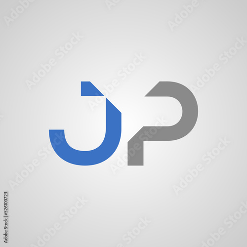 Free Download JP initial letter logo design template vector - GFXLoad