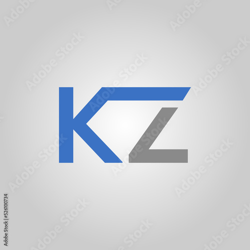 Free Download KZ initial letter logo design template vector - GFXLoad